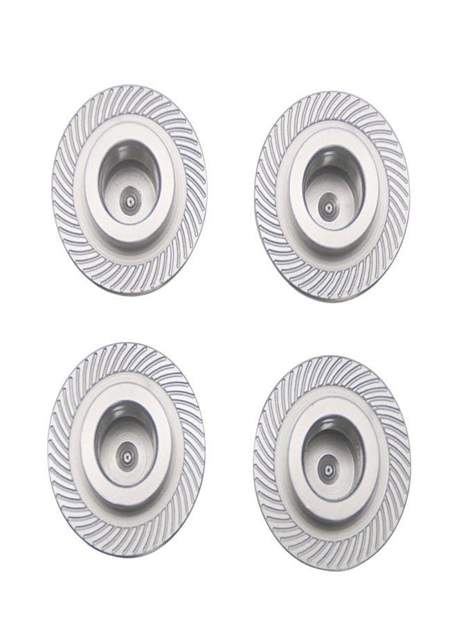 FLMLF 24mm CNC Metal Wheel Tire Adapter Front Rear Tyre Nut Cap 4pcs for 1/5 Scale TRAXXAS X-MAXX XMAXX 6S 8S Truck Rc Car Racing Toys Parts (Silver) - Image 2
